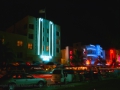 .., Florida, Miami Beach - Ocean Drive - Look along by night