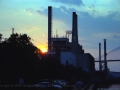 .., Florida, Savanna - Sunset with power station