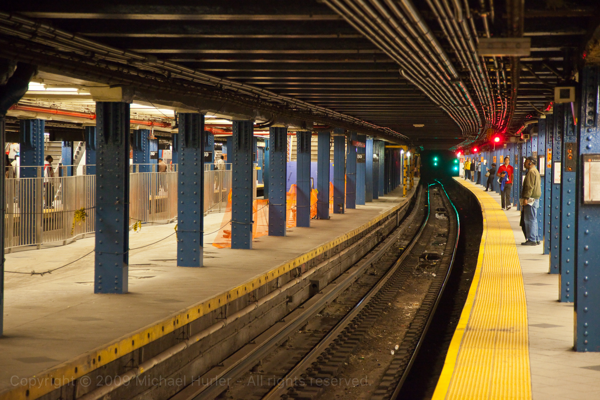 12.09.2009, New York und Chicago, In der New Yorker U-Bahn