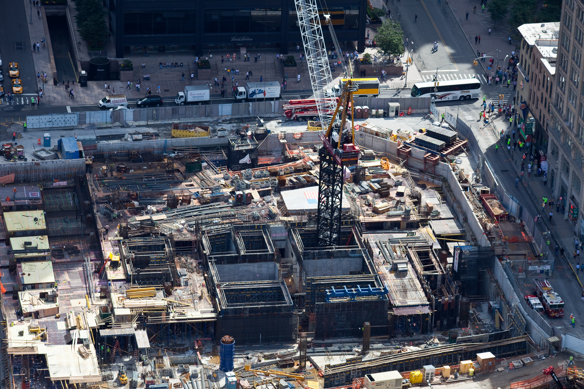 14.09.2009, New York und Chicago, Impressionen vom Dach des 2 World Financial Center - Ground Zero