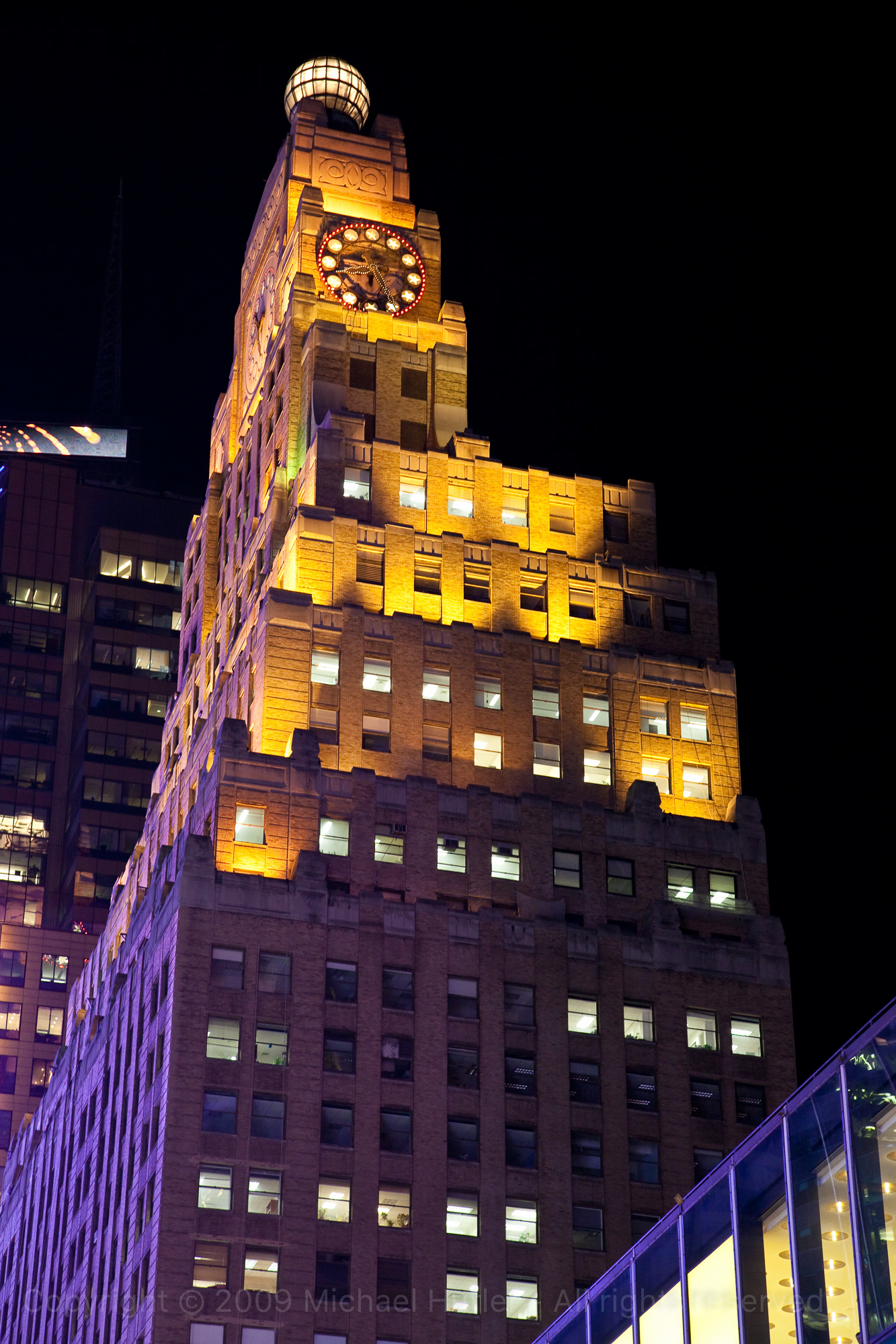 13.10.2009, New York und Chicago, Am Times Square by Night