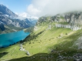 21.08.2016, Bärentrek - Von Mürren nach Kandersteg, Von der Blüemlisalphütte zum Öschinensee