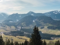 Blick ins Tal vom Wallrafweg auf dem Weg zur Gaisalpe 14.03.2017 Allgäu, Bayern, Deutschland, Europa, Frühjahr, Frühling, Lenz, METEOROLOGIE, Oberstdorf, Spring, WETTER, Wallraffweg