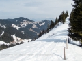 Blick am Grat entlang 15.03.2017 Allgäu, Bayern, DINGE, Deutschland, Europa, Frühjahr, Frühling, Grasgehren, Lenz, METEOROLOGIE, Schneeschuhwanderung, Spring, WETTER