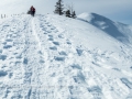 Weiterer Aufstieg im Schnee 15.03.2017 Allgäu, Bayern, DINGE, Deutschland, Europa, Frühjahr, Frühling, Grasgehren, Lenz, METEOROLOGIE, Schneeschuhwanderung, Spring, WETTER