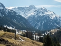 Außernebenwasserweg - Blick ans Talende 23.03.2017 Allgäu, Bayern, Deutschland, Europa, Frühjahr, Frühling, Kleinwalsertal, Lenz, METEOROLOGIE, Spring, WETTER