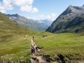 Die AHS im Verwall auf dem Weg von der Neuen Heilbronner Hütte zur Konstanzer Hütte
