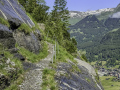 Von der Gletscherschlucht hinauf nach Bonera